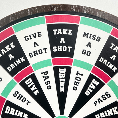 Dartboard Drinking Game Wall Mounted Bottle Opener