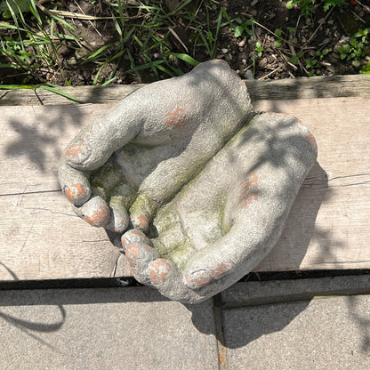 Pair of Hands Garden Sculpture