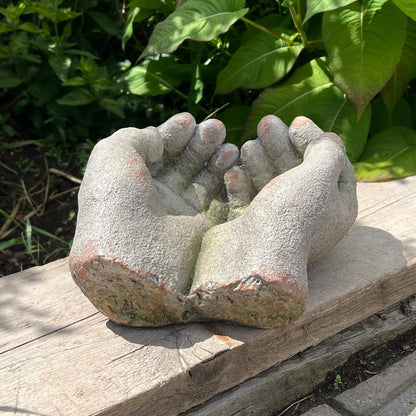 Pair of Hands Garden Sculpture