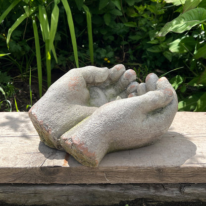 Pair of Hands Garden Sculpture