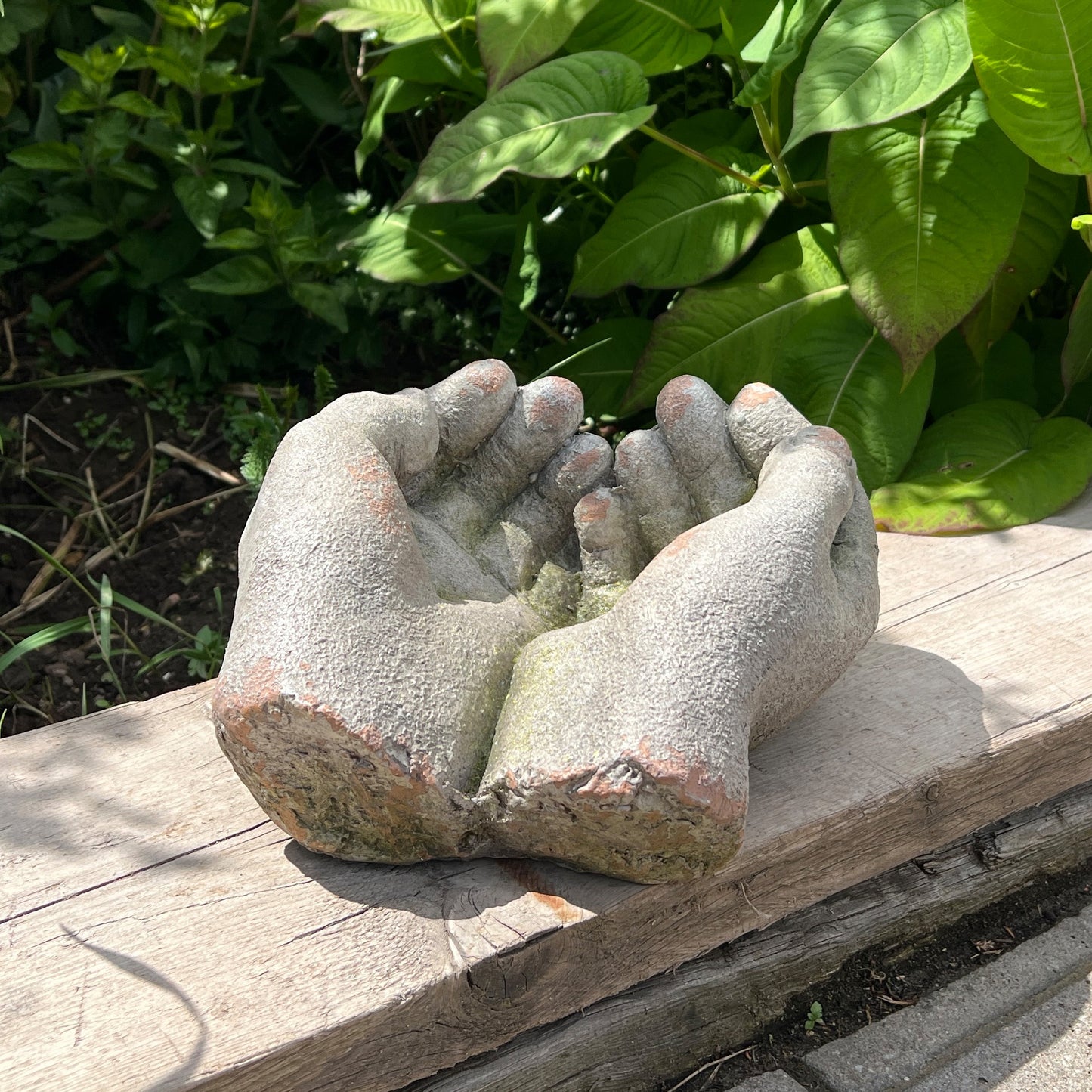 Pair of Hands Garden Sculpture