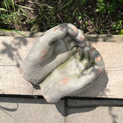 Pair of Hands Garden Sculpture