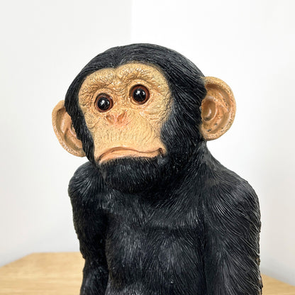 Large Monkey on Rocks Ornament – Resin