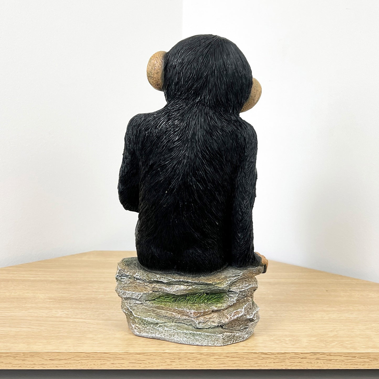 Large Monkey on Rocks Ornament – Resin