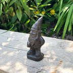 12cm Mini Gnome Garden Ornament - Cast Iron