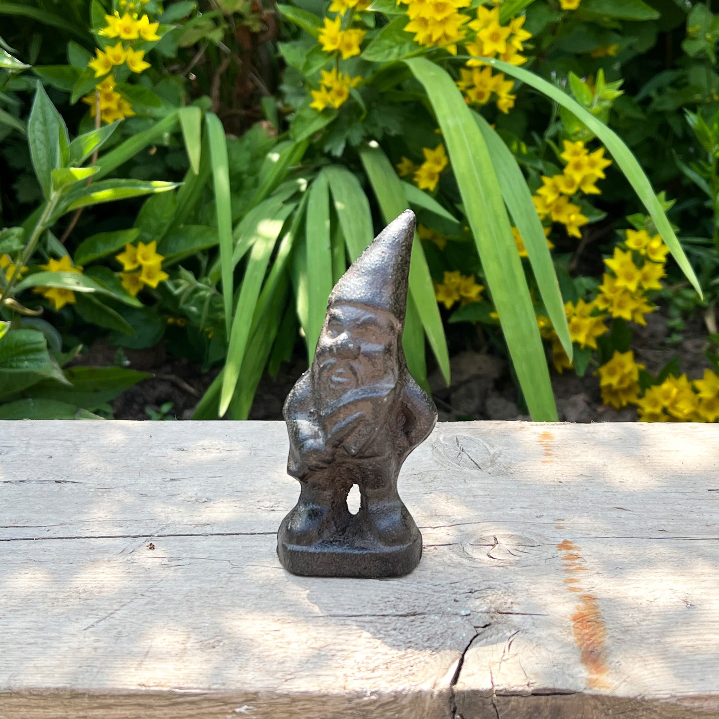 12cm Gnome Garden Ornament - Cast Iron