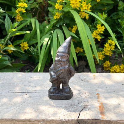 12cm Gnome Garden Ornament - Cast Iron