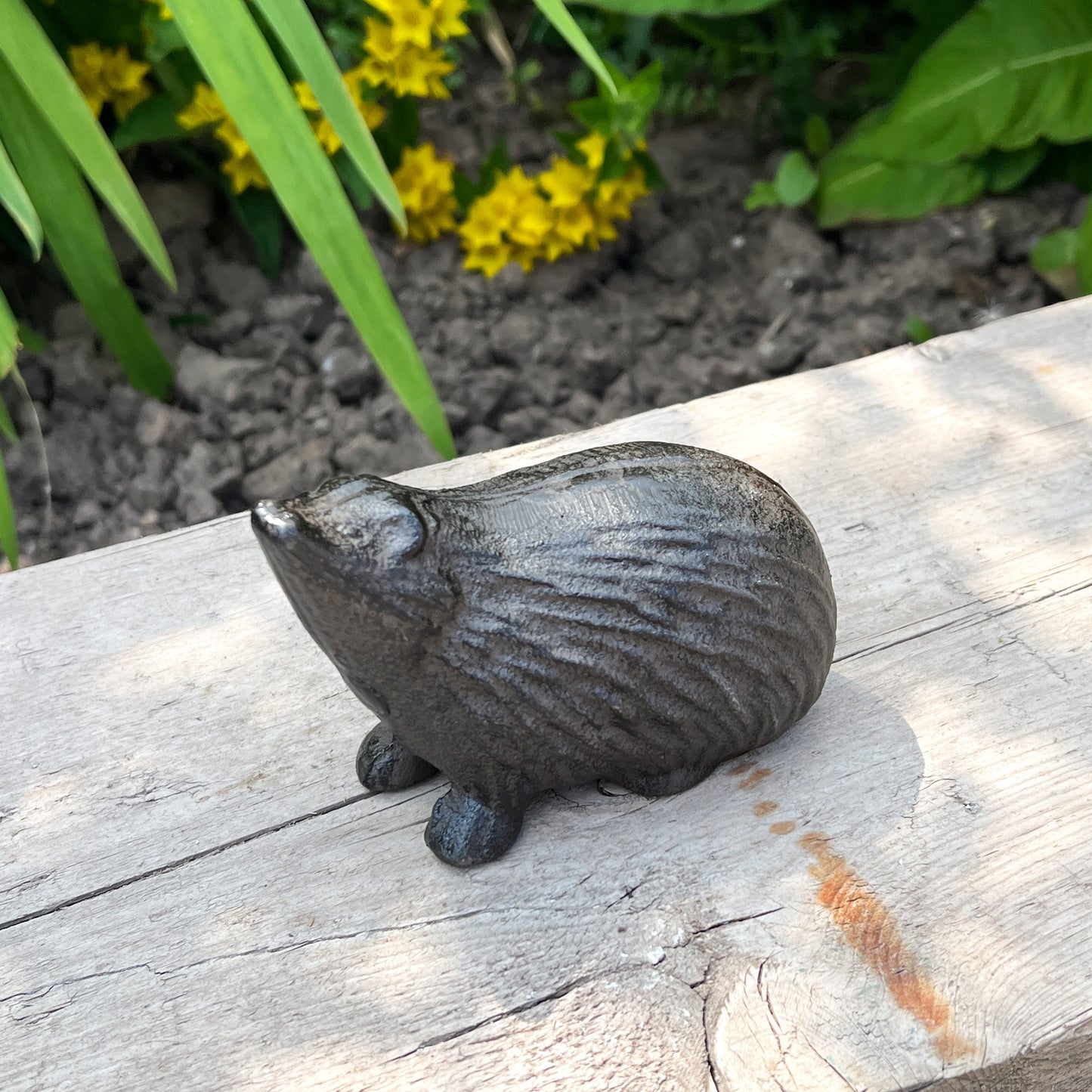 Hedgehog Garden Ornament - Cast Iron