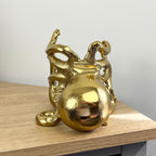 Metal Octopus Wine Bottle Holder - Gold