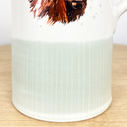 20cm Tall Highland Cow Pitcher Jug