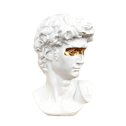 14cm Miniature Statue of David Bust – Resin