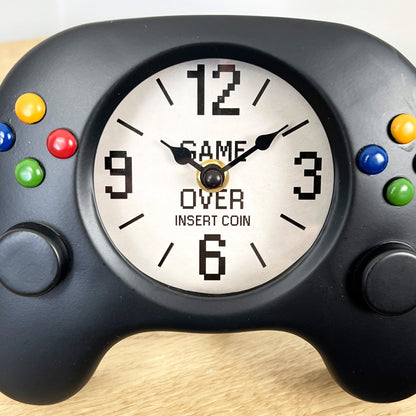 Games Console Controller Clock - Metal