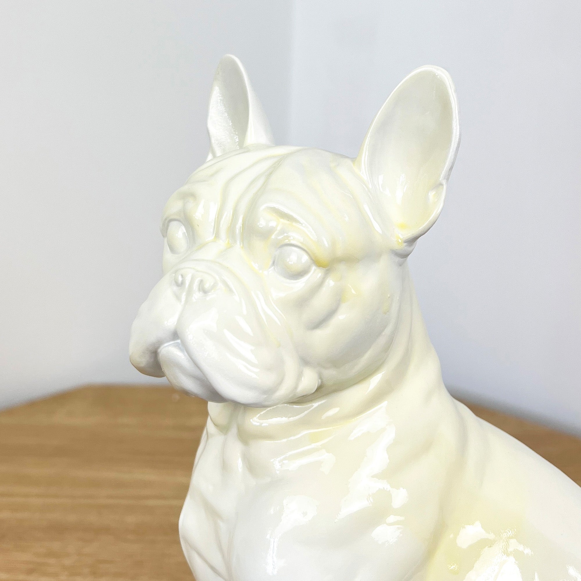 24cm White French Bulldog Ornament – Resin
