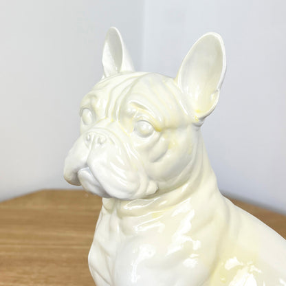 24cm White French Bulldog Ornament – Resin