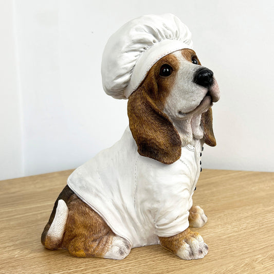 Basset Hound Dog Chef Ornament – Resin