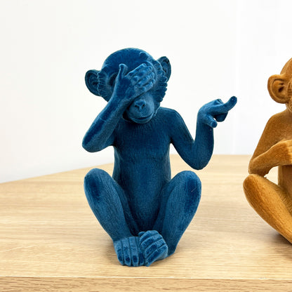 Set of 3 Cheeky ‘Who Farted’ Monkey Ornaments – Resin