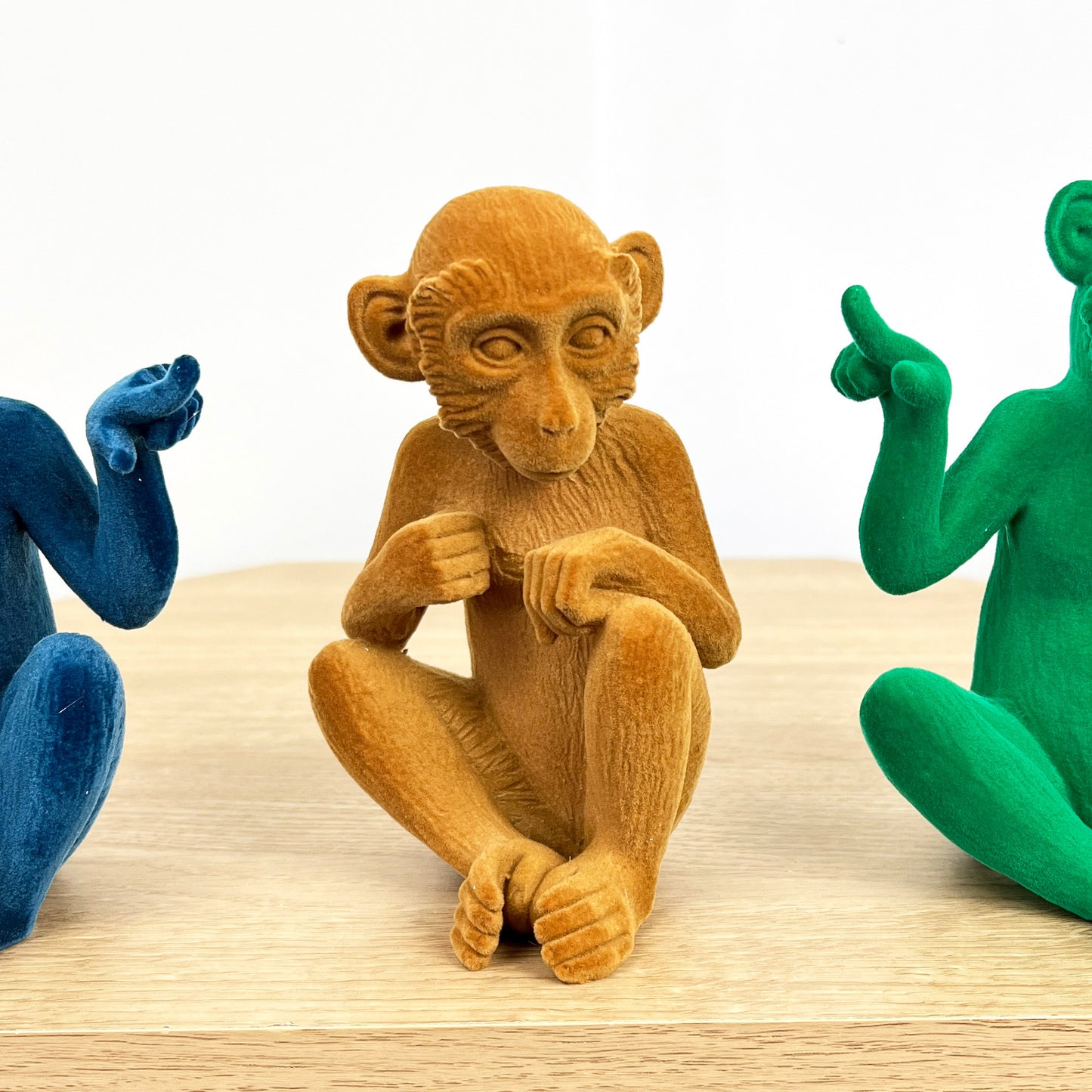 Set of 3 Cheeky ‘Who Farted’ Monkey Ornaments – Resin