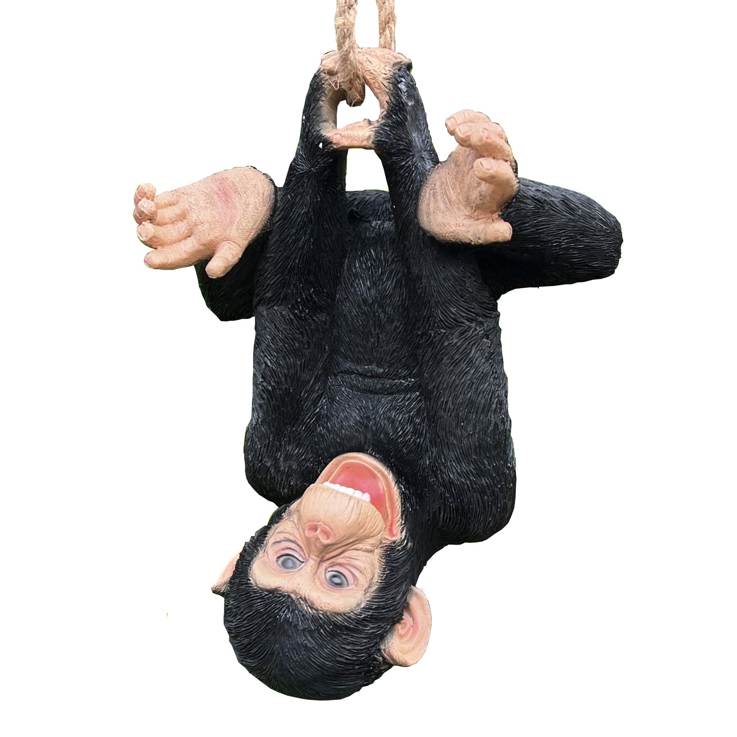 Upside Down Hanging Monkey Ornament - Resin