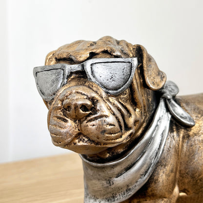 Cool Bulldog in Shades Ornament – Resin