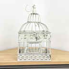 22cm x 28.5cm Decorative Bird Cage - Distressed