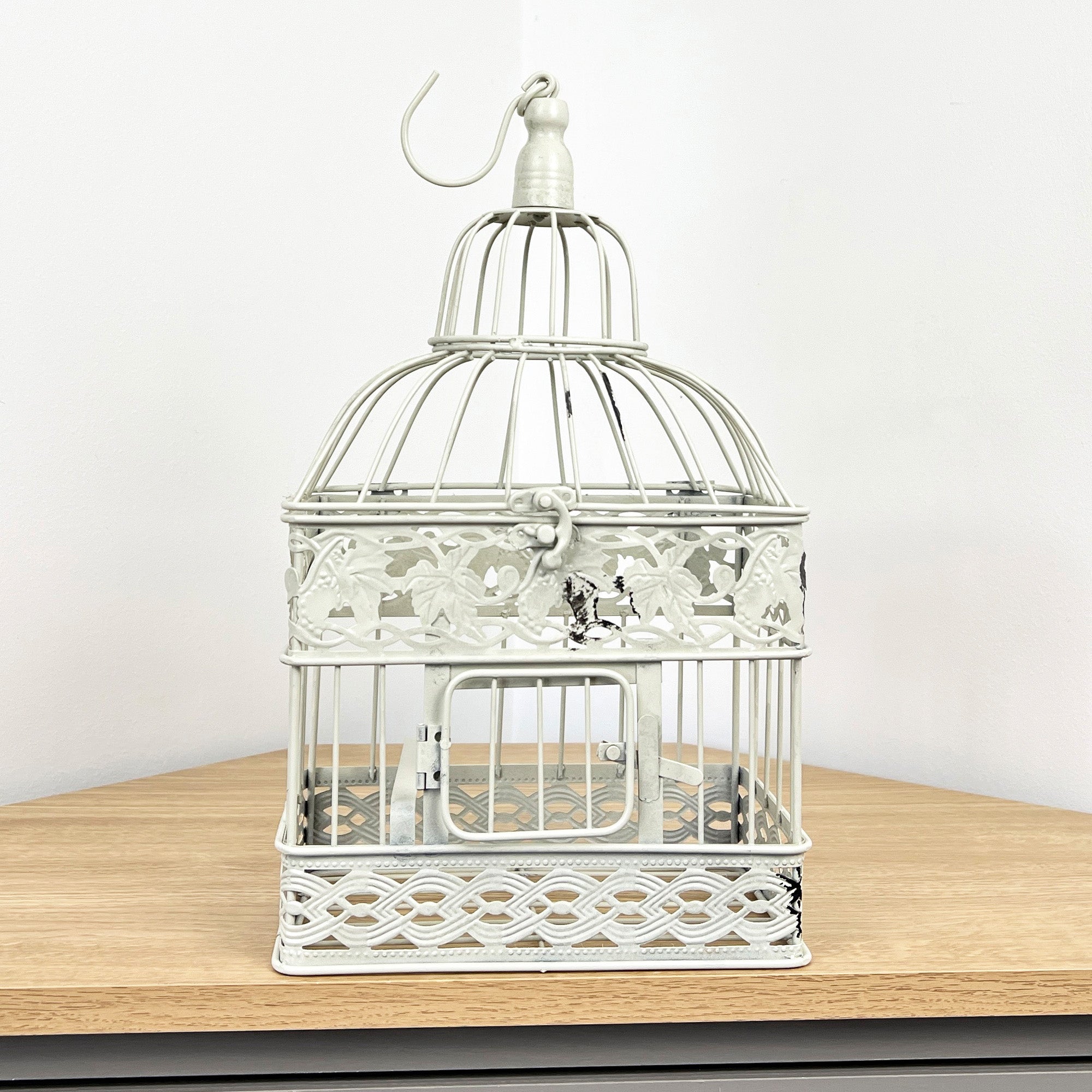 22cm x 28.5cm Decorative Bird Cage - Distressed