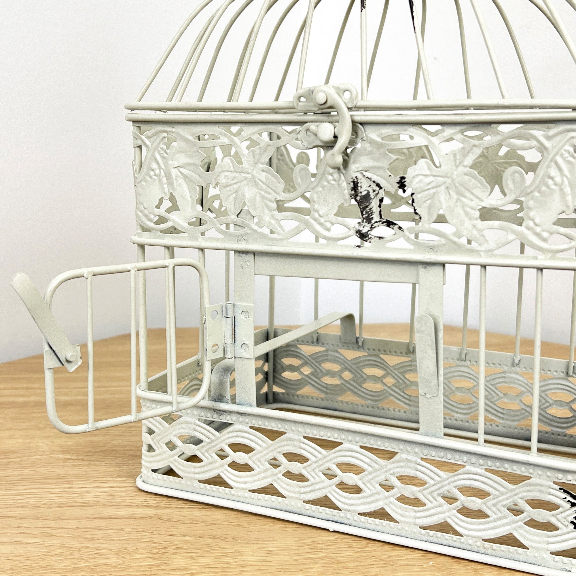 22cm x 28.5cm Decorative Bird Cage - Distressed
