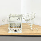 22cm x 28.5cm Decorative Bird Cage - Distressed