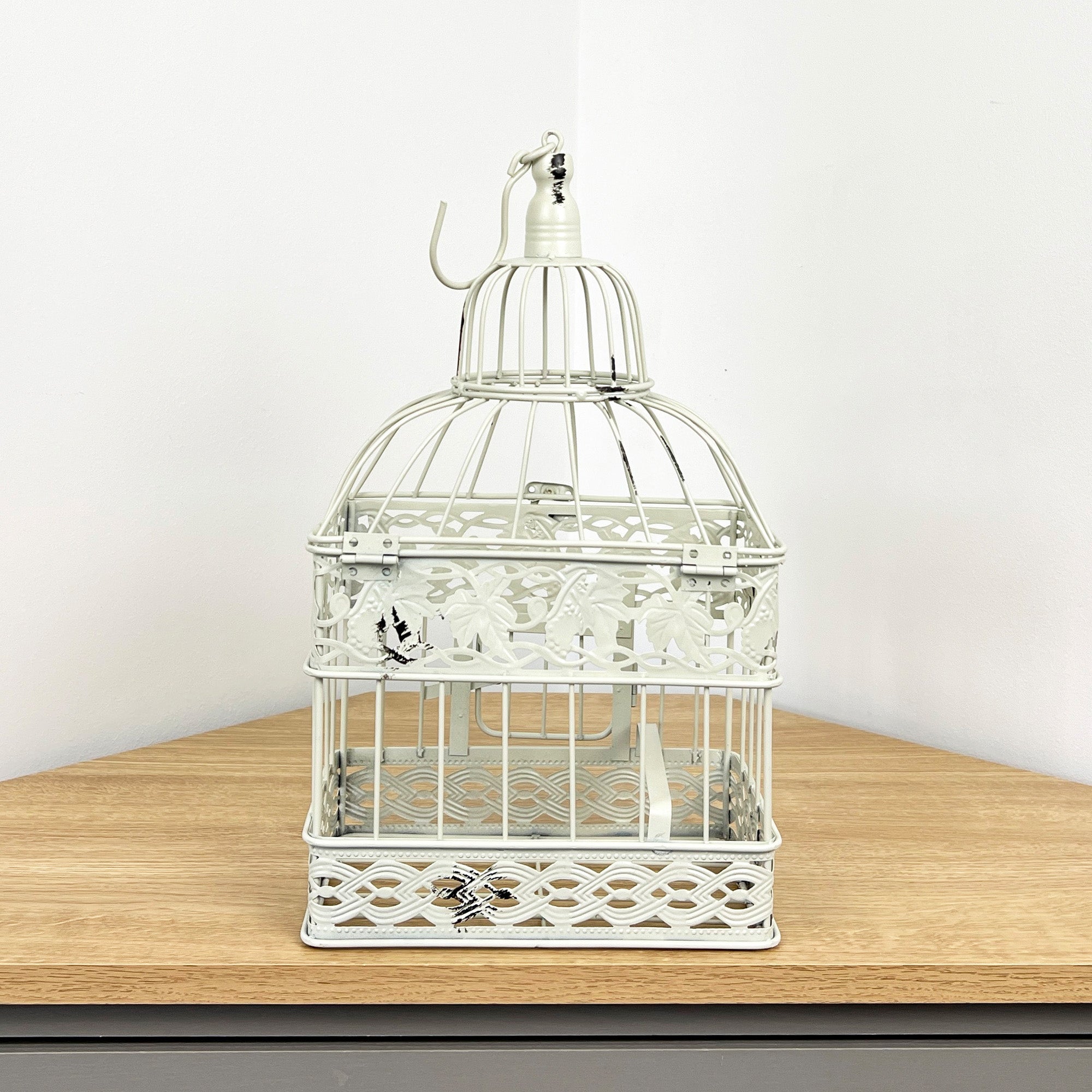 22cm x 28.5cm Decorative Bird Cage - Distressed