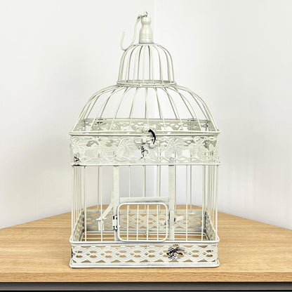 28cm x 47cm Decorative Bird Cage - Distressed