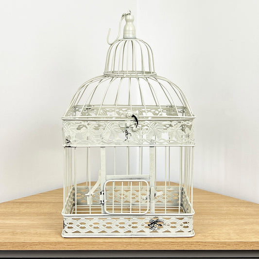 28cm x 47cm Decorative Bird Cage - Distressed