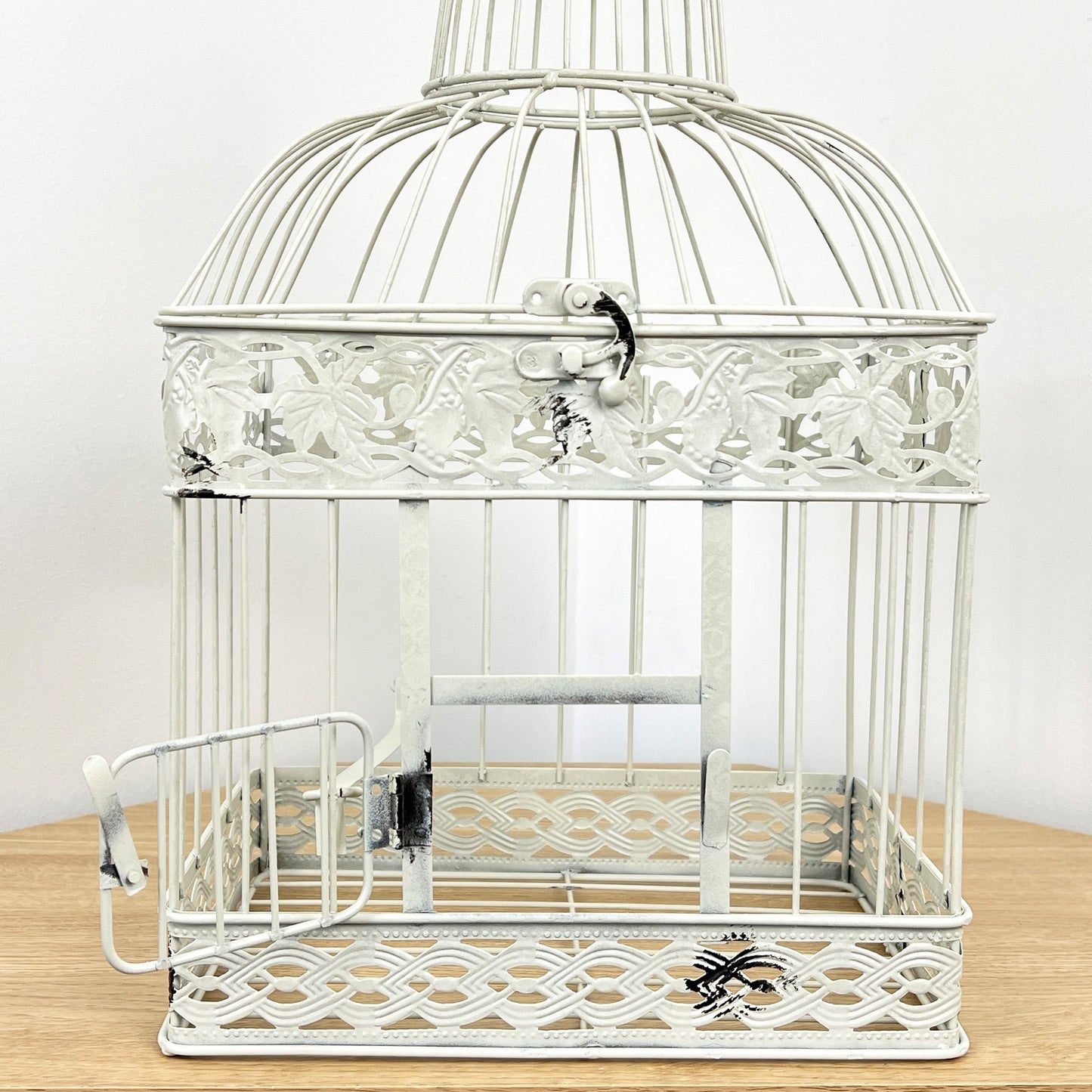 28cm x 47cm Decorative Bird Cage - Distressed