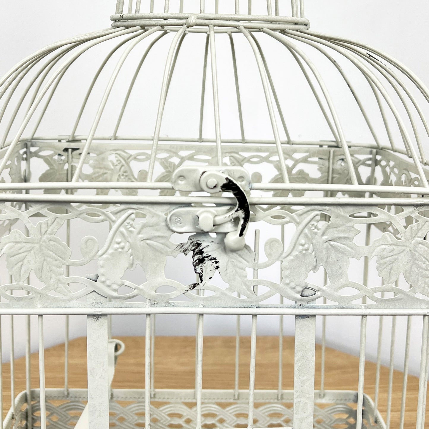 28cm x 47cm Decorative Bird Cage - Distressed