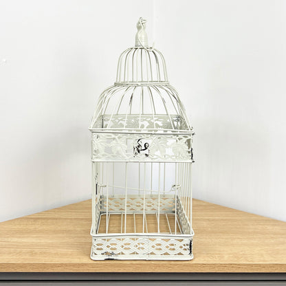 28cm x 47cm Decorative Bird Cage - Distressed