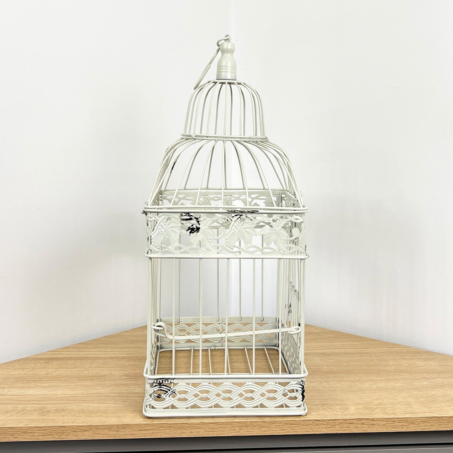 28cm x 47cm Decorative Bird Cage - Distressed