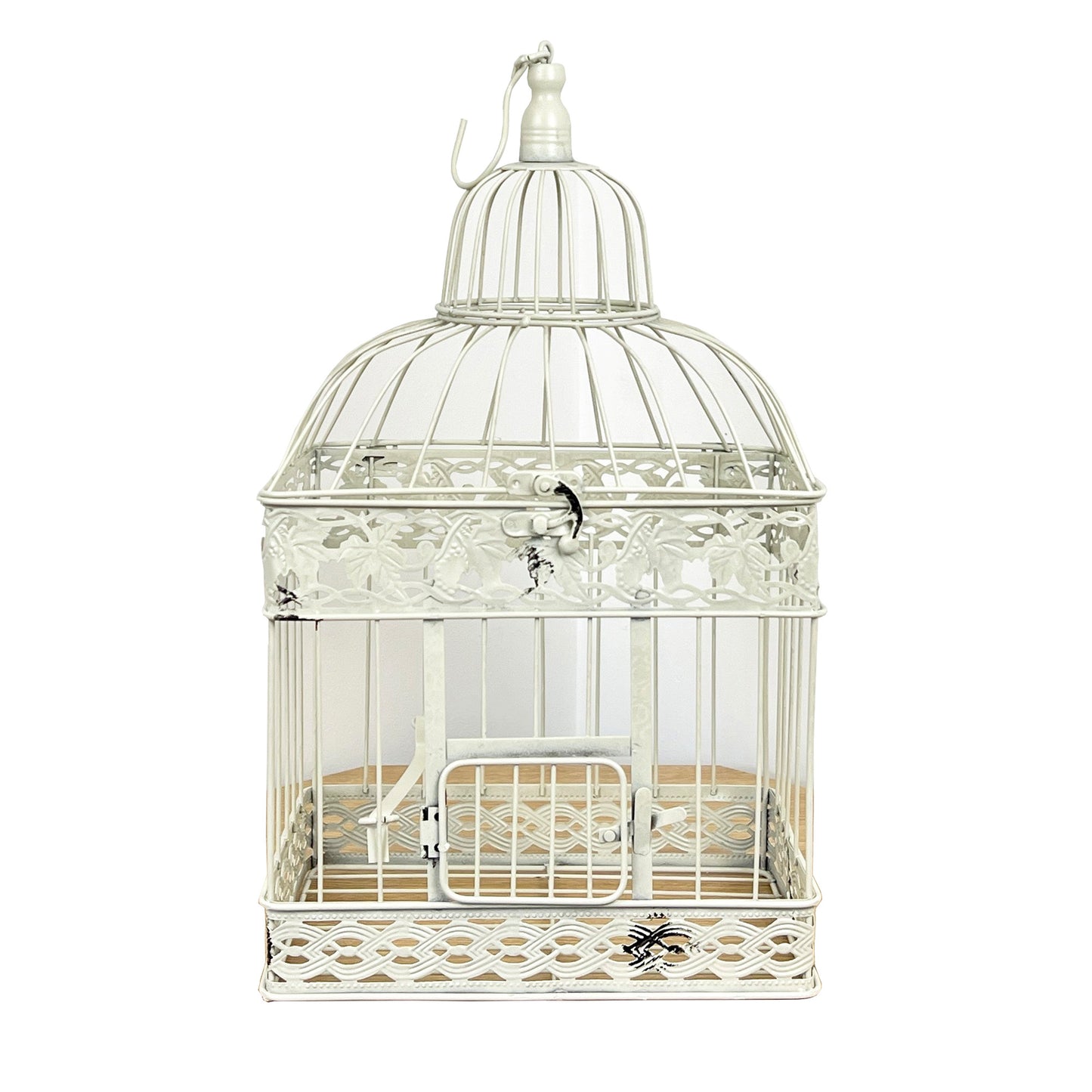 28cm x 47cm Decorative Bird Cage - Distressed