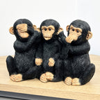 See Speak Hear No Evil Monkeys Ornament – Resin
