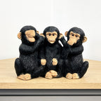 See Speak Hear No Evil Monkeys Ornament – Resin