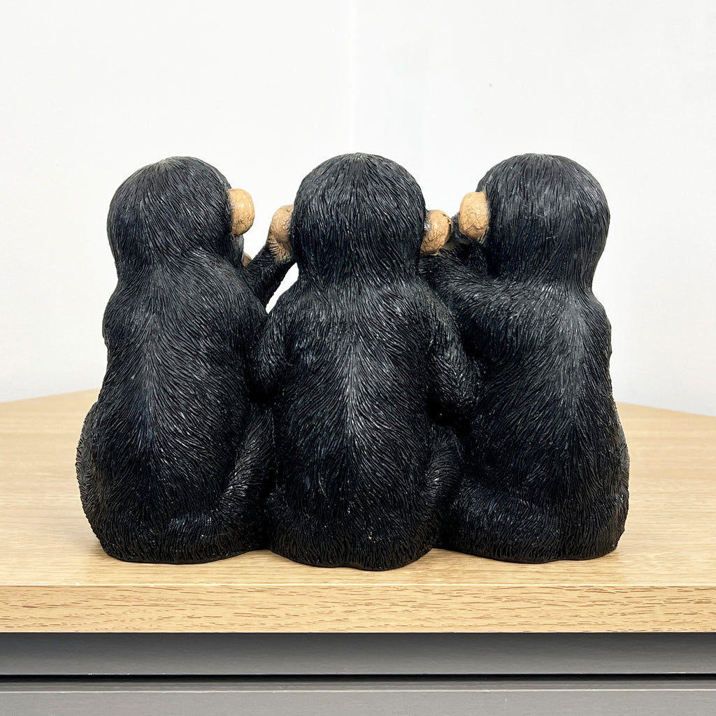 See Speak Hear No Evil Monkeys Ornament – Resin