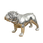 27.5cm Silver Bulldog Ornament - Resin
