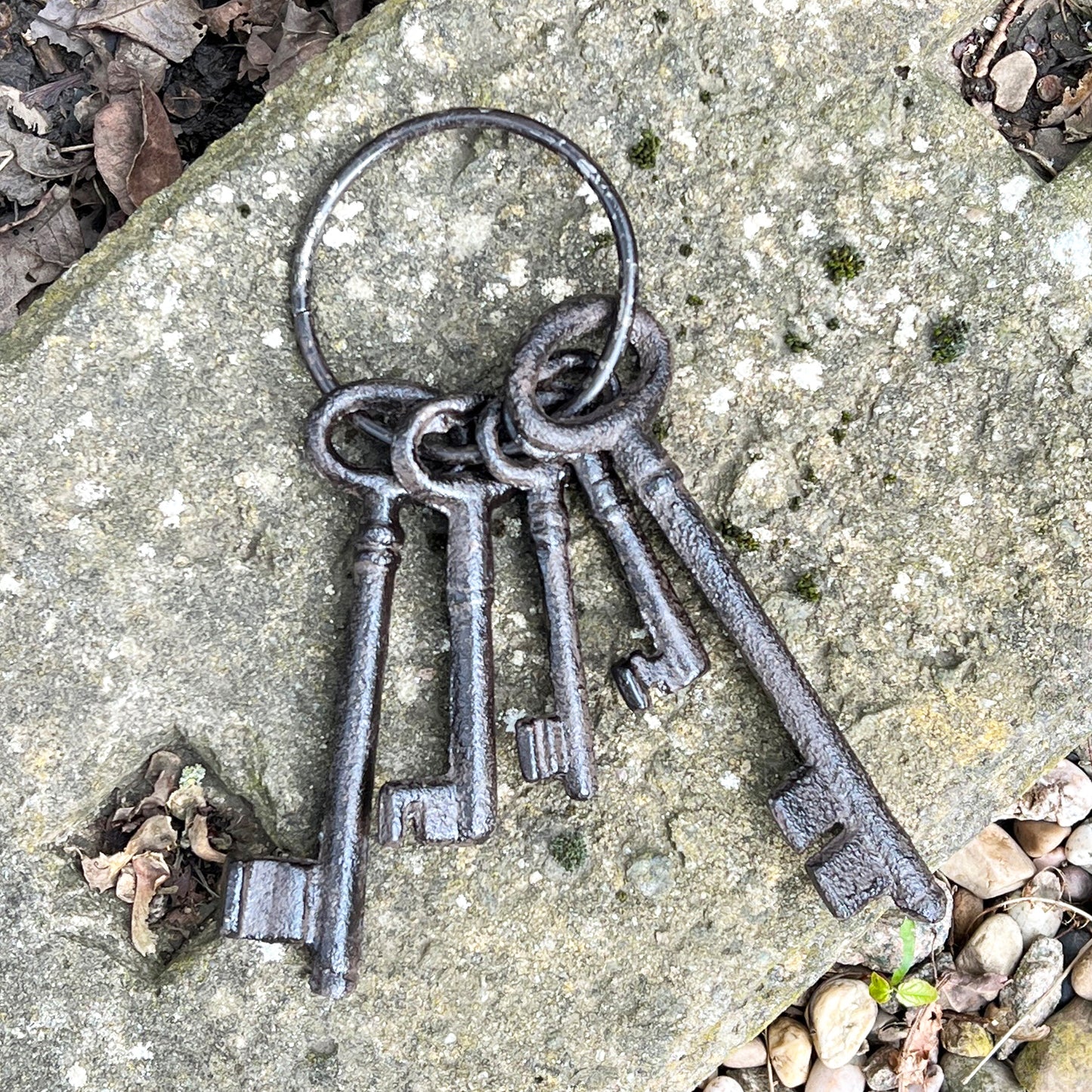 Large Bunch of Antique Style Jailer Keys