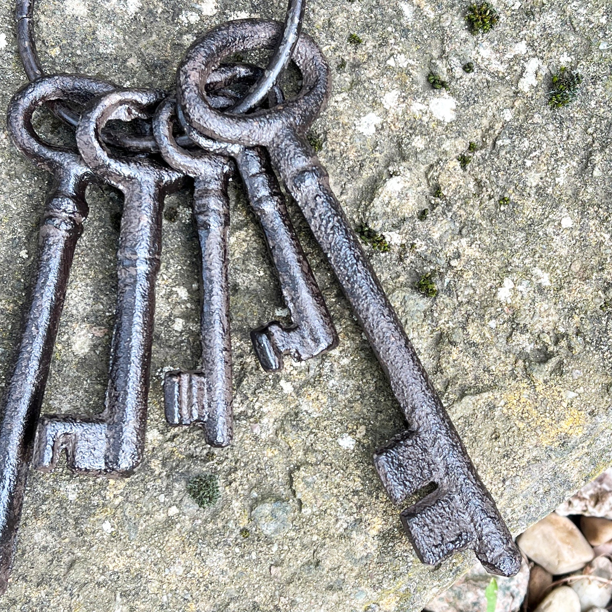 Large Bunch of Antique Style Jailer Keys