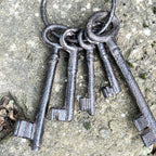 Large Bunch of Antique Style Jailer Keys