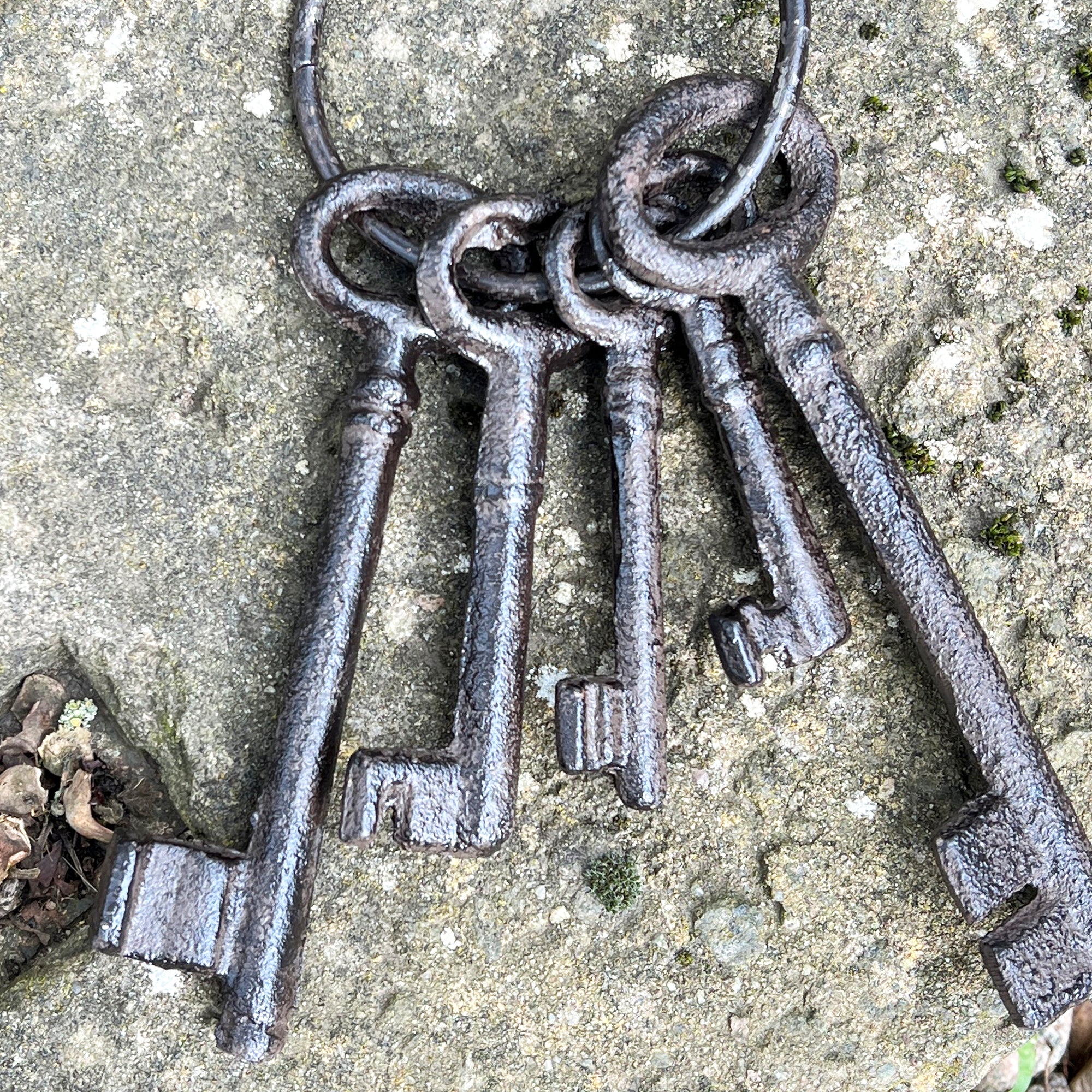 Large Bunch of Antique Style Jailer Keys