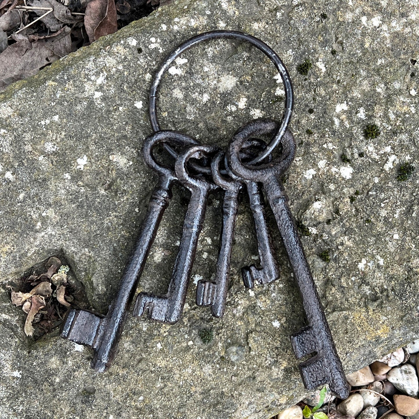 Large Bunch of Antique Style Jailer Keys