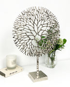 Silver Coral Sculpture, Height: 52.5cm