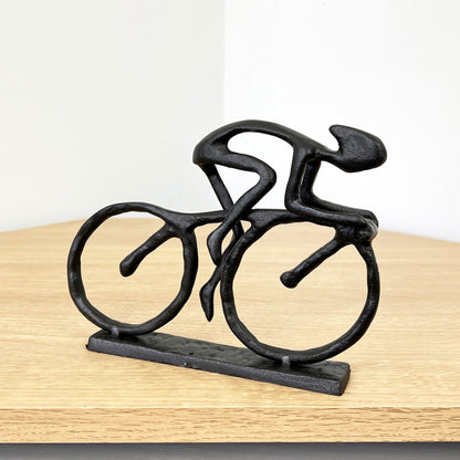 5" Small Racing Cyclist Sculpture