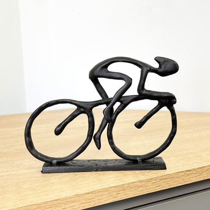 5" Small Racing Cyclist Sculpture