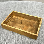 Rectangular Herringbone Pattern Tray