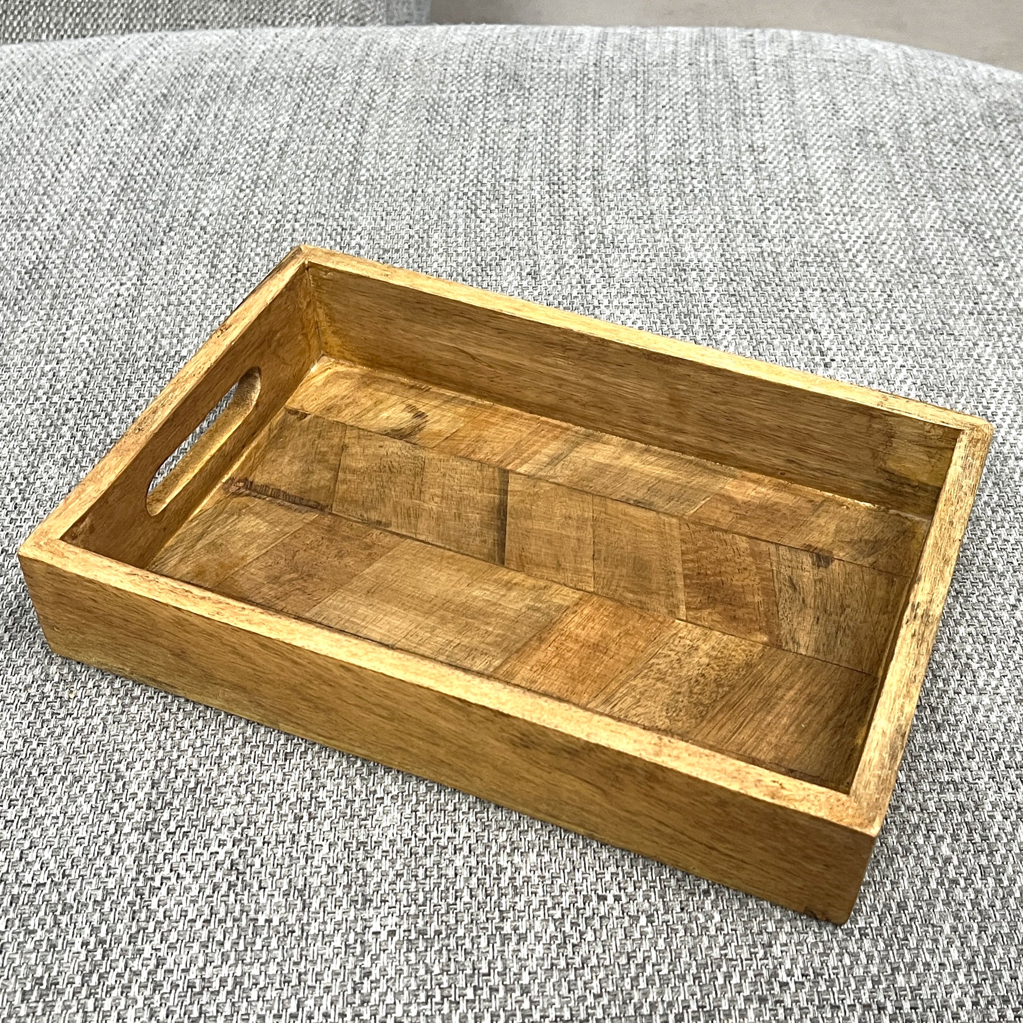 Rectangular Herringbone Pattern Tray