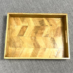 Rectangular Herringbone Pattern Tray